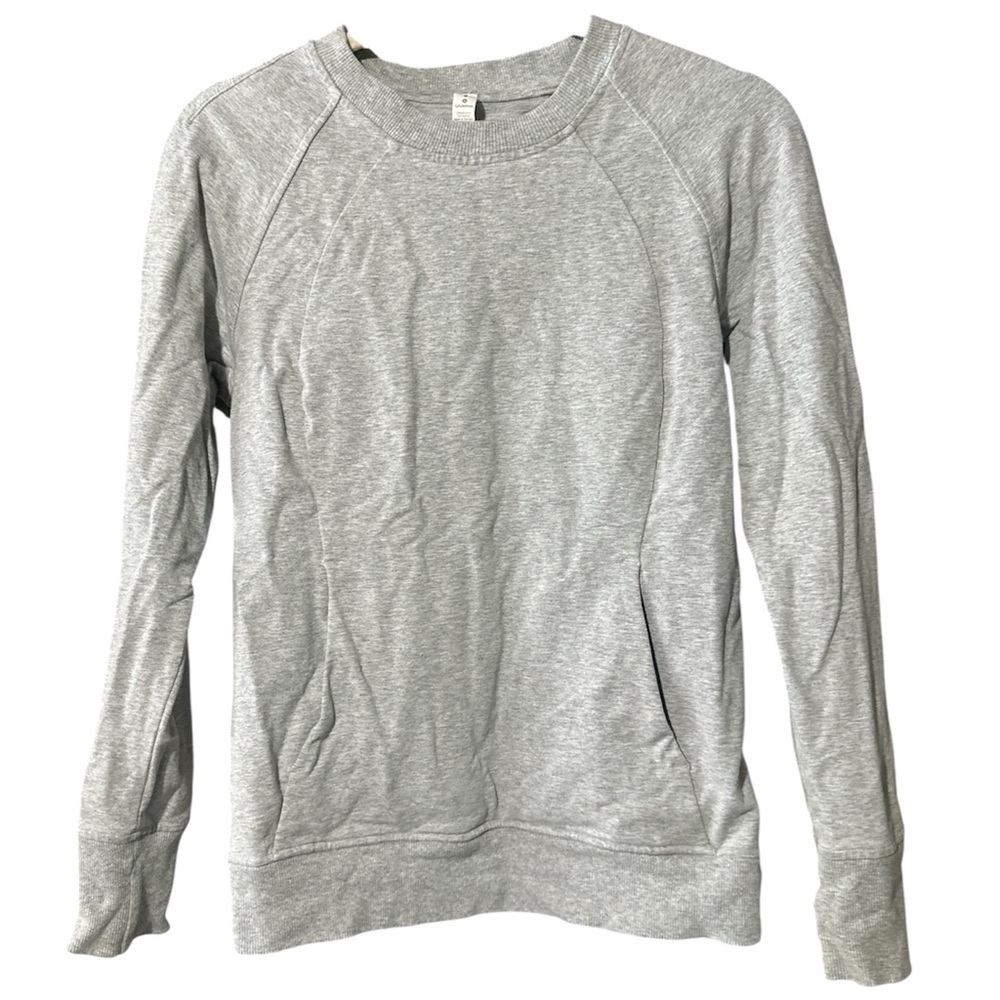 Lululemon Scuba Crew Sweatshirt in Heathered Core Light Grey 6